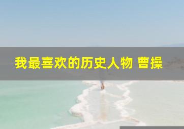 我最喜欢的历史人物 曹操